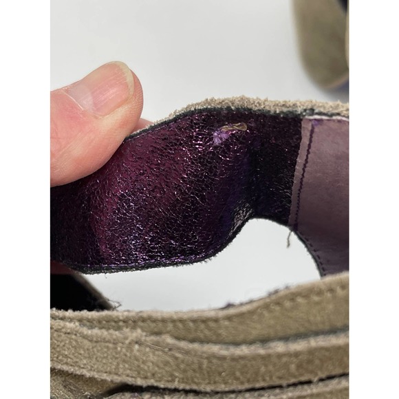 NEW Poetic License Manhattan brown suede jeweled bow platform sz 8, 8.5 - Picture 6 of 14